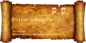 Poller Daniella névjegykártya